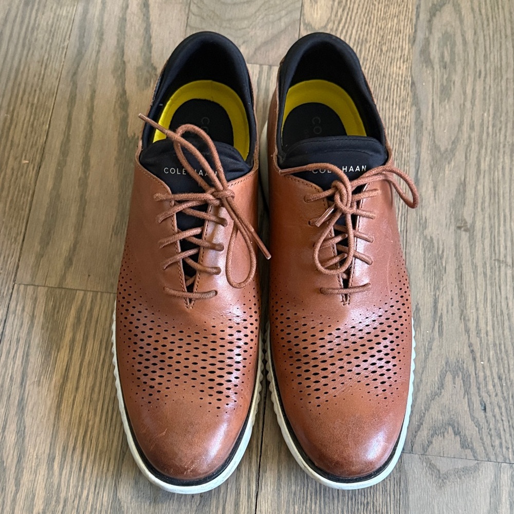 Cole Haan Men's Grand Series Laser Wing Tip Oxford Lined